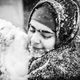 A girl from Zibashahr detention center playing outside.